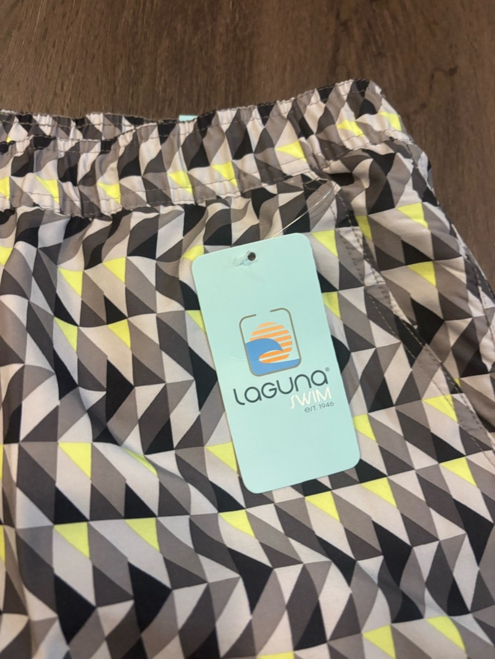 Laguna Swim Shorts — Yellow, Gray, Black